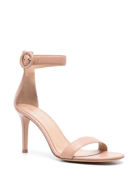 Gianvito Rossi Portofino 100mm leather sandals - Pink - zdjęcie produktu nr 2