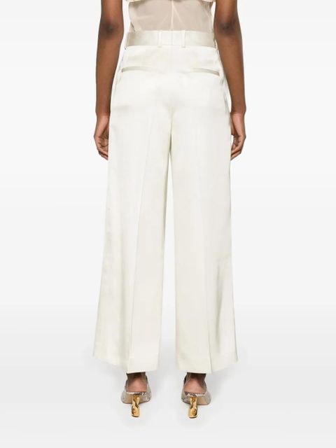 Jil Sander high-rise twill palazzo trousers - Neutrals