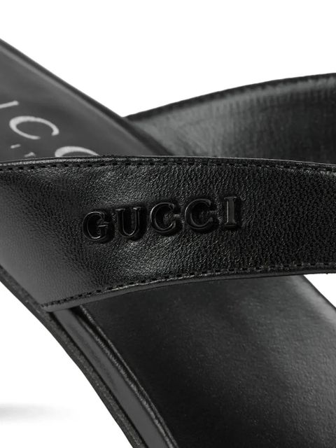 Gucci Vittoria leather sandals - Black
