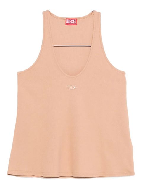 Diesel logo-detail tank top - Neutrals