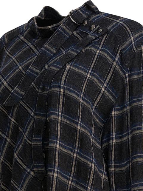 ISABEL MARANT check-pattern blouse - Black - zdjęcie produktu nr 2