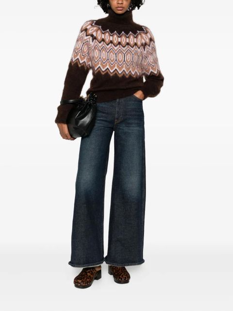 Maje geometric-pattern sweater - Brown - zdjęcie produktu nr 2