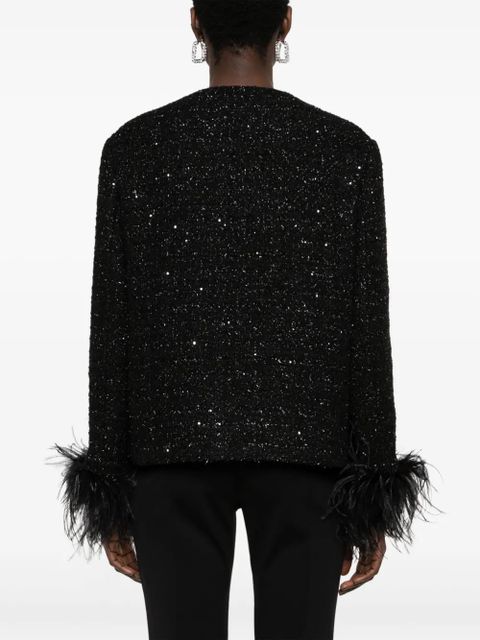 Valentino Garavani Glaze metallic tweed jacket - Black