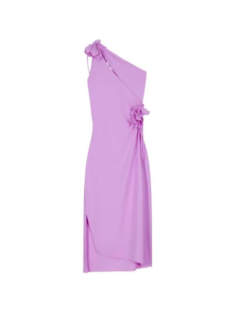 Coperni asymmetric flower gown midi dress - Purple - zdjęcie produktu nr 1