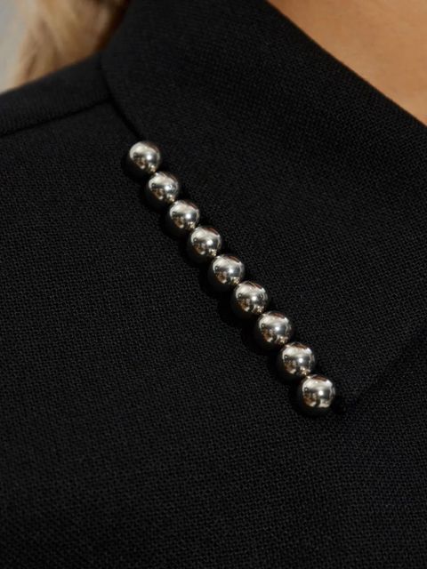 Jil Sander bead-embellishment shirt - Black