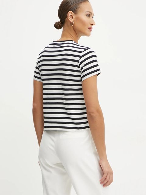 Karl Lagerfeld t-shirt bawełniany IKON