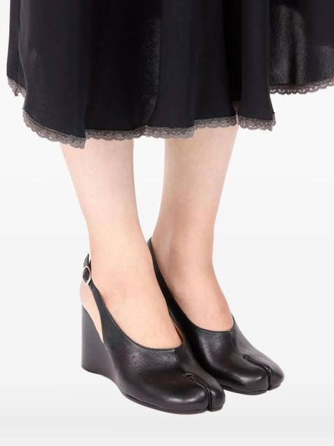 Maison Margiela leather pumps - Black