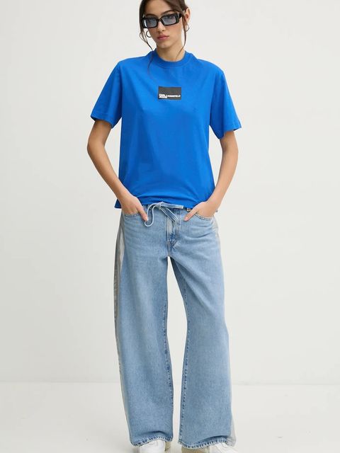 Karl Lagerfeld Jeans t-shirt bawełniany - zdjęcie produktu nr 1