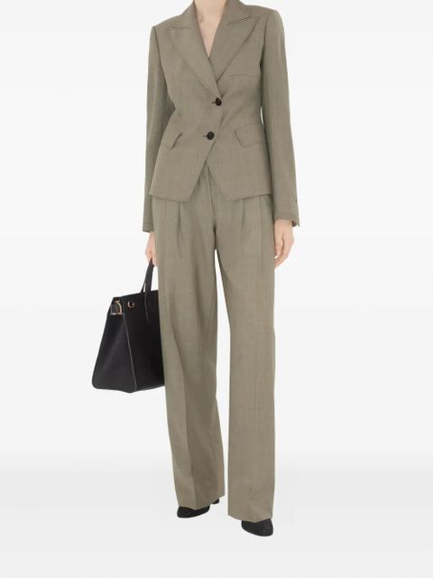 Burberry wool tailored trousers - Green - zdjęcie produktu nr 2