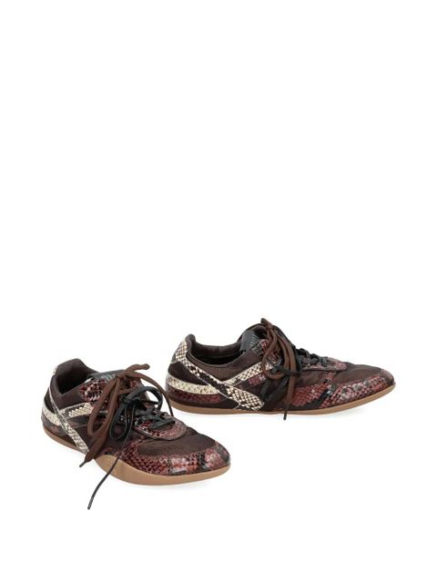 Miu Miu Gymnasium python-printed sneakers - Brown - zdjęcie produktu nr 2