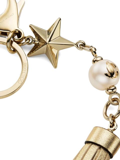 Jimmy Choo star-tassel keyring - Gold