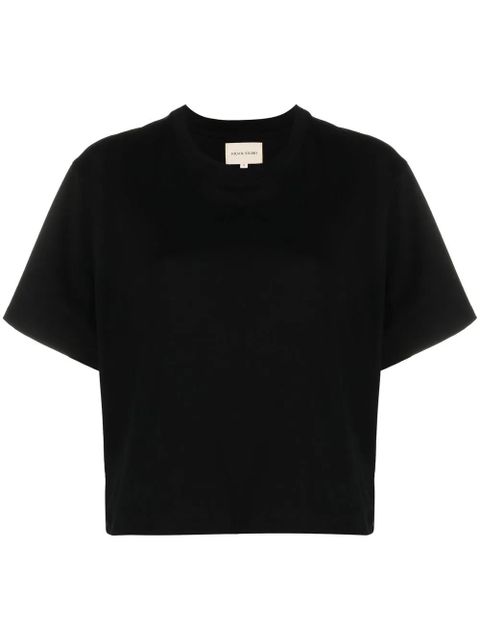 LouLou de Saison crew-neck straight-hem T-shirt - Black - zdjęcie produktu nr 1