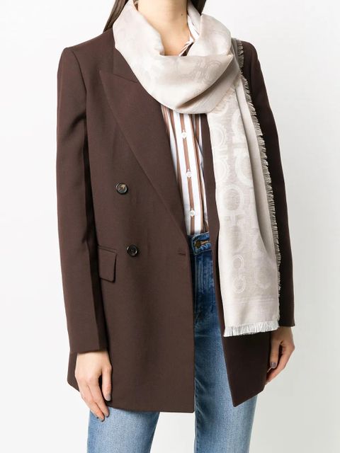 Ferragamo Gancini knit scarf - Neutrals - zdjęcie produktu nr 2