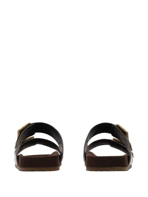 Burberry python-print leather Urchin sandals​ - Neutrals