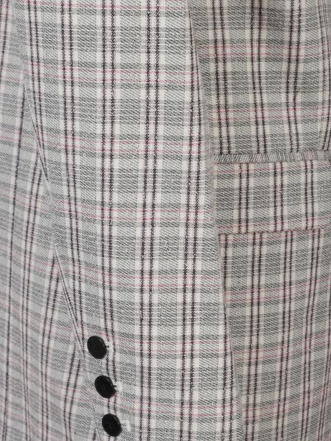 MARANT ÉTOILE checked buttoned jacket - Neutrals