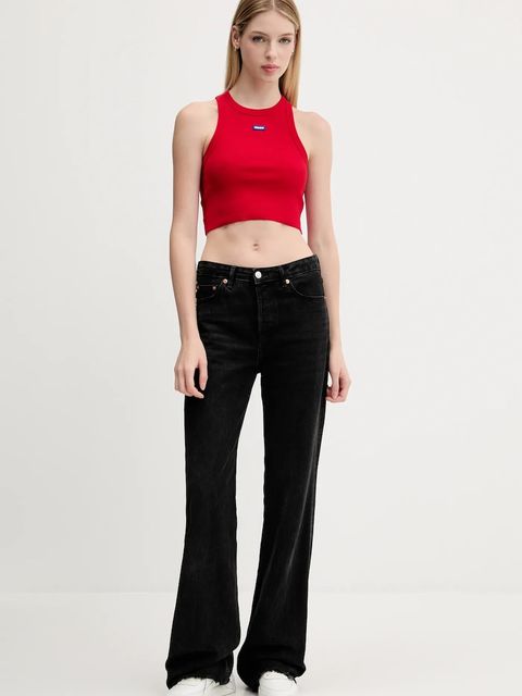 Hugo Blue top damski kolor czerwony 50511450 - zdjęcie produktu nr 2