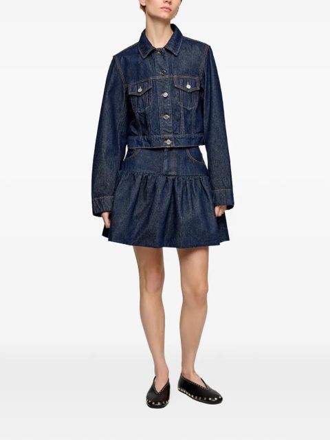 GANNI flap-pocket denim jacket - Blue - zdjęcie produktu nr 2