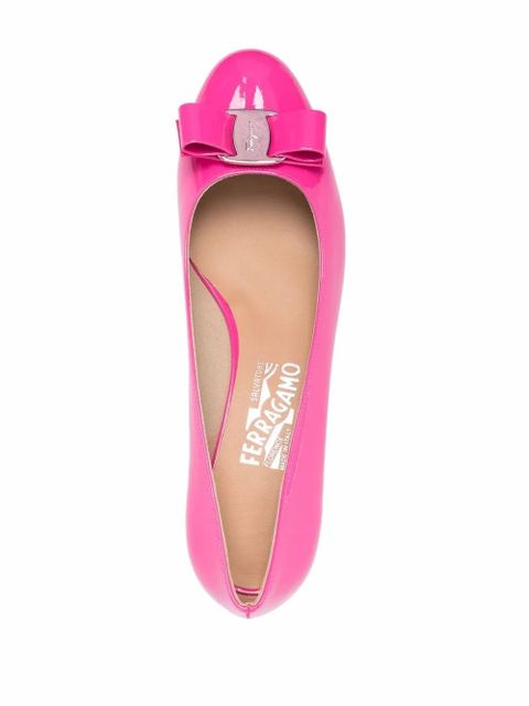 Ferragamo Vara bow-detail pumps - Pink - zdjęcie produktu nr 2