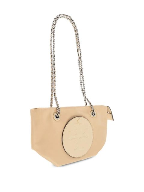 Tory Burch logo-patch chain tote bag - Neutrals