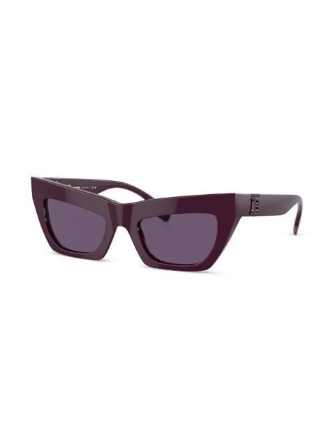 Burberry Eyewear logo-plaque cat-eye sunglasses - Purple - zdjęcie produktu nr 2