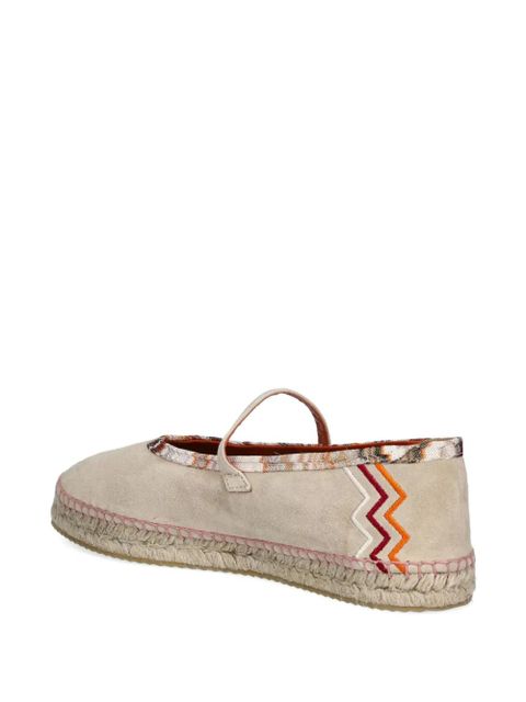 Missoni leather espadrilles - IVORY