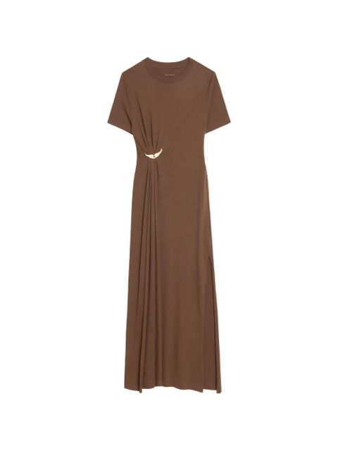 Zadig&Voltaire Raja T-shirt midi dress - Brown - zdjęcie produktu nr 1