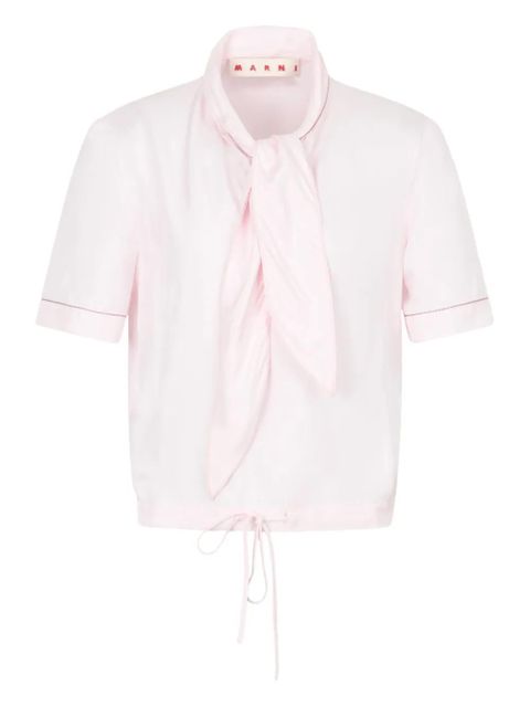 Marni contrast-stitching blouse - Pink - zdjęcie produktu nr 1