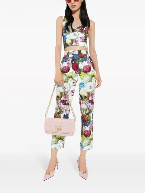 Dolce & Gabbana floral-print corset top - White - zdjęcie produktu nr 2