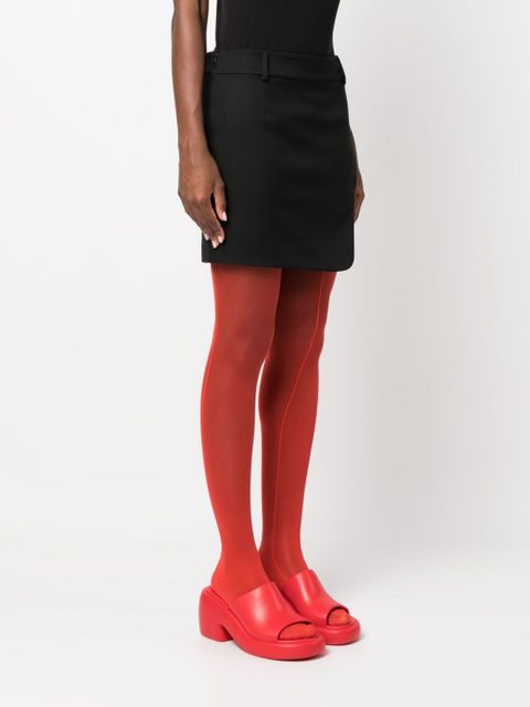 Off-White Tech Drill tailored miniskirt - Black - zdjęcie produktu nr 2