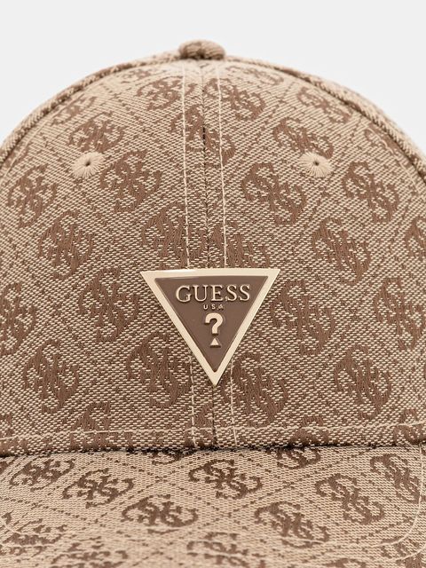 Guess czapka z daszkiem KATYA kolor beżowy AW5368 POL01 - zdjęcie produktu nr 2