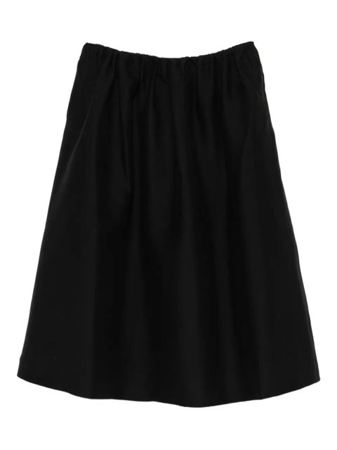 TOTEME zip-fastening midi skirt - Black - zdjęcie produktu nr 1