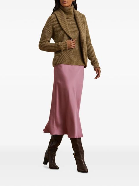 Lauren Ralph Lauren shawl-collar knitted cardigan - Brown - zdjęcie produktu nr 2