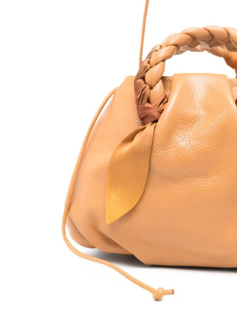 Hereu Bombon Foulard braided-handle tote bag - Neutrals