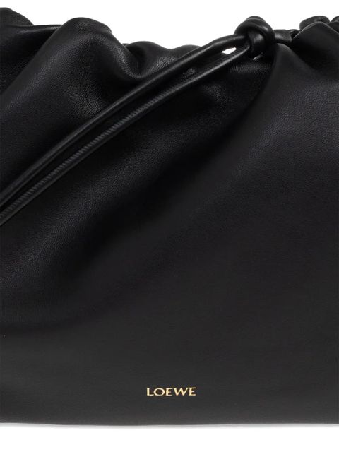 LOEWE large Flamenco drawstring shoulder bag - Black