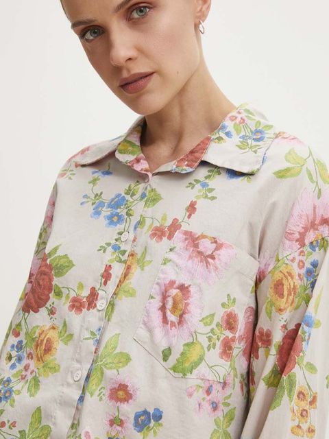 Answear.LAB komplet bawełniany kolor beżowy