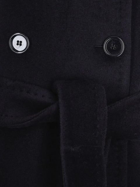 Max Mara button belted coat - Black