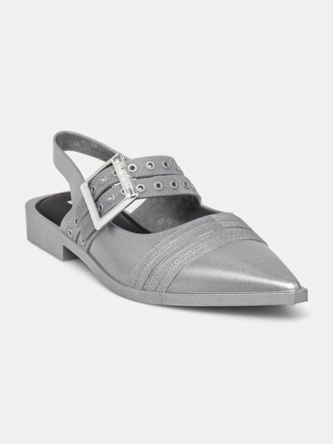 Melissa baleriny LYLIKE kolor srebrny z odkrytą piętą M 35973 - zdjęcie produktu nr 1