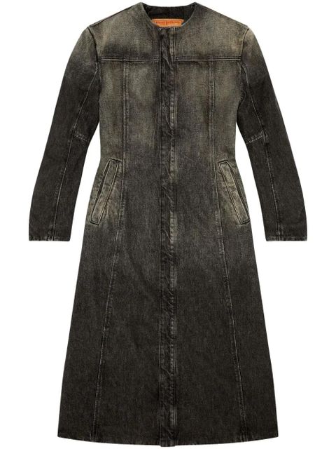 Diesel De-Sy-S collarless denim coat - Black - zdjęcie produktu nr 1