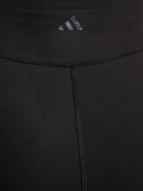 adidas Performance szorty do jogi All me damskie kolor czarny gładkie high waist JW7665