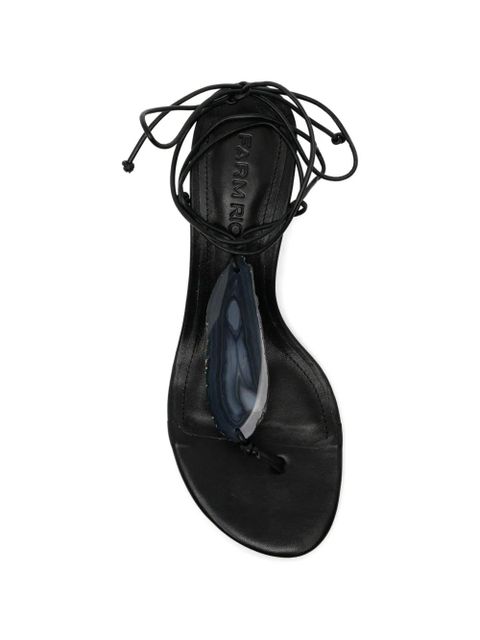 FARM Rio 30mm Stone sandals - Black