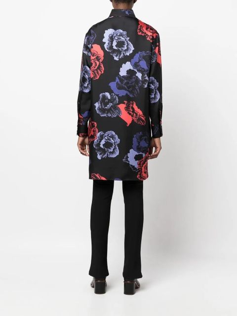 Ferragamo floral-print long-sleeve shirt - Black - zdjęcie produktu nr 2