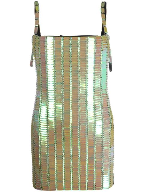 The Attico pailette-embellished mini dress - Green - zdjęcie produktu nr 1
