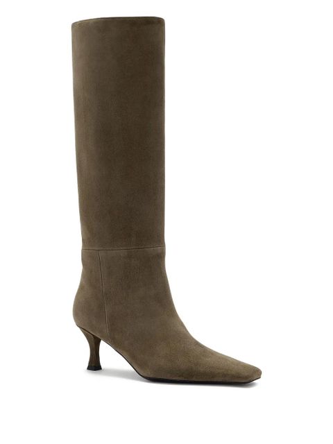 Proenza Schouler Trap suede knee-high boots - Green - zdjęcie produktu nr 2