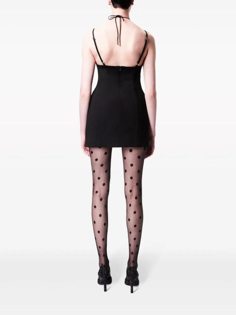 AREA cut out sleeveless mini dress - Black