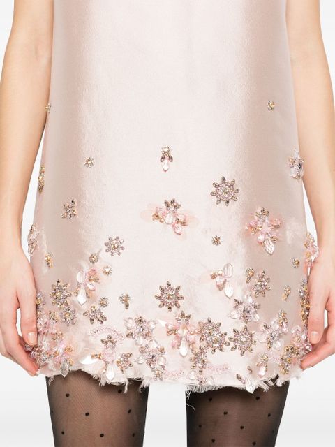 Prada crystal-embellished mini dress - Pink