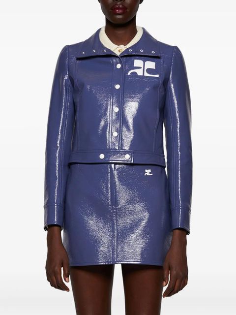 Courrèges Reedition Vinyl jacket - Blue