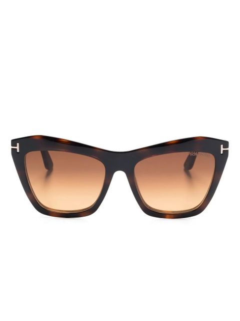 TOM FORD Eyewear clip-on sunglasses - Brown - zdjęcie produktu nr 1