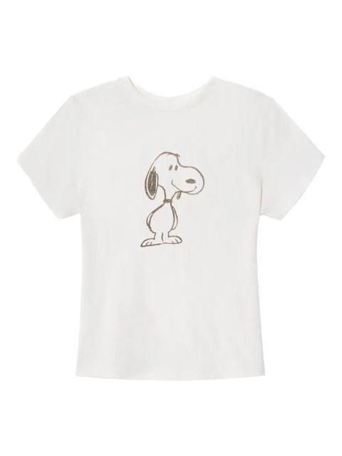 RE/DONE snoopy-graphic tee - White - zdjęcie produktu nr 1