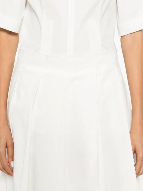 TOTEME beaded pleated mini skirt - White