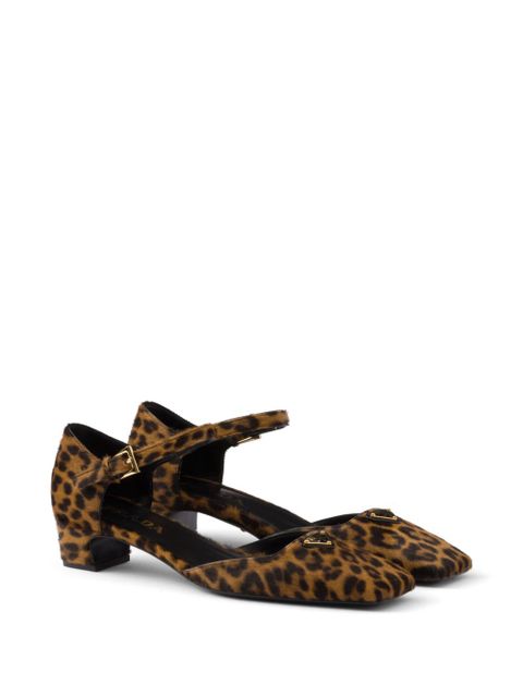Prada 35mm leopard-print pumps - Brown - zdjęcie produktu nr 2